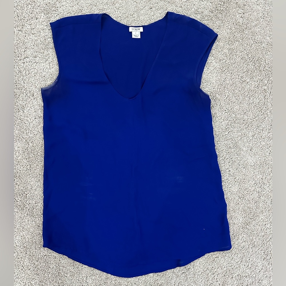 J crew blue top!